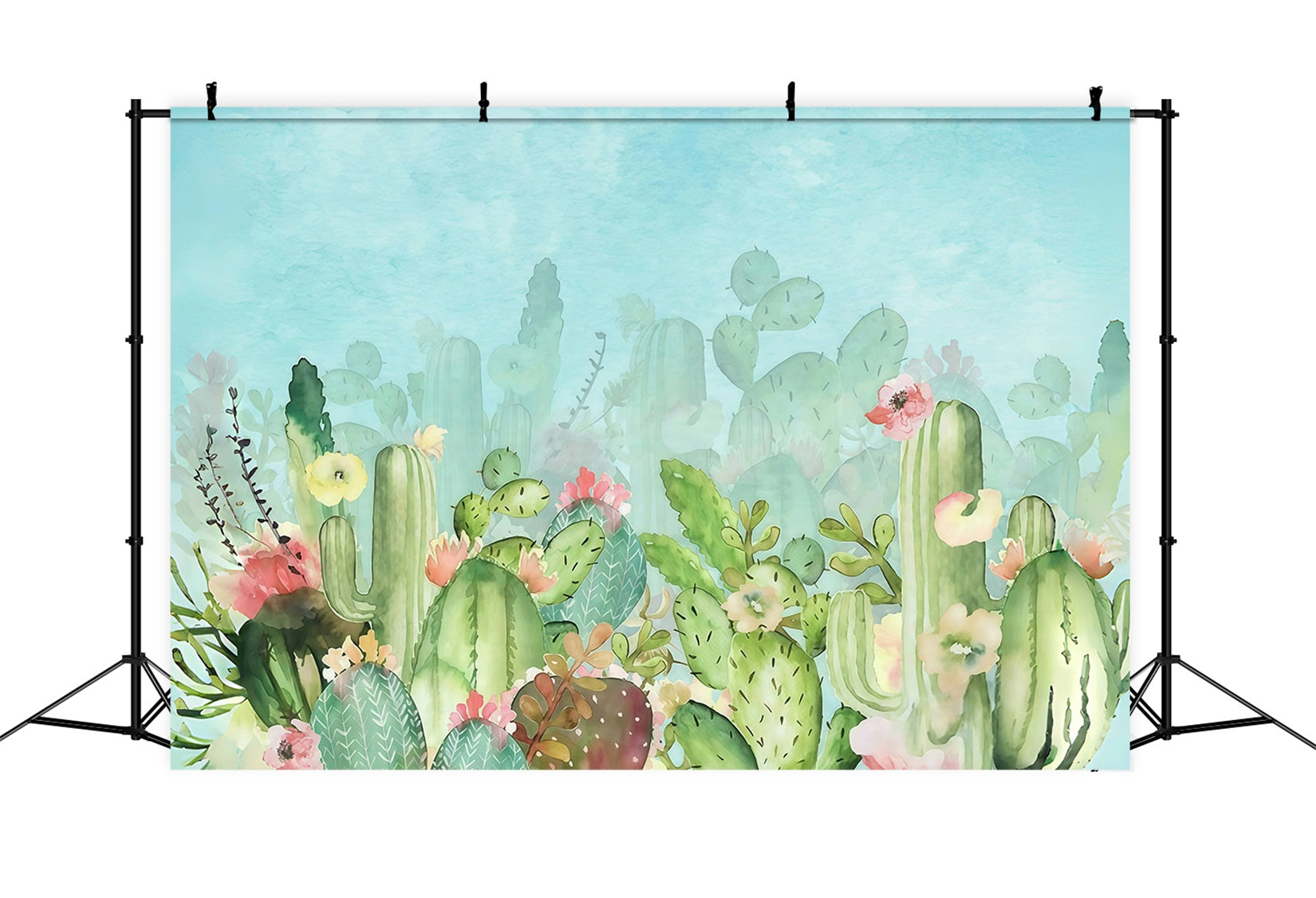 Kids Photo Backdrop Cactus Garden Flowers Newborn Backdrop UK MRR10-39