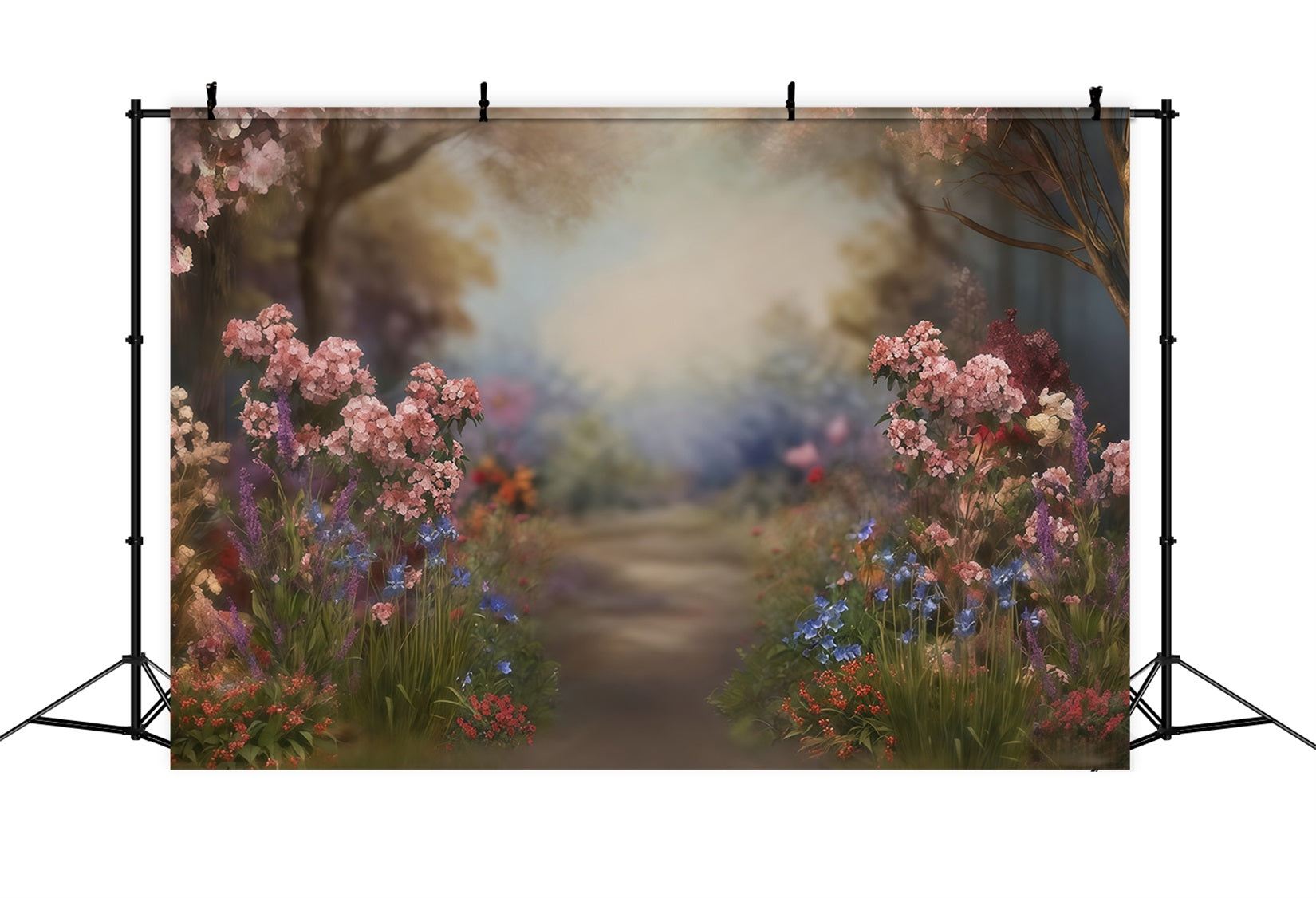 Fine Art Backdrops Flower Path Blooming Trees Artistic Backdrop UK MRR10-57