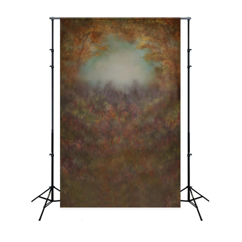 Fine Art Backdrops Autumn Leaves Soft Mist Artistic Backdrop UK MRR10-61