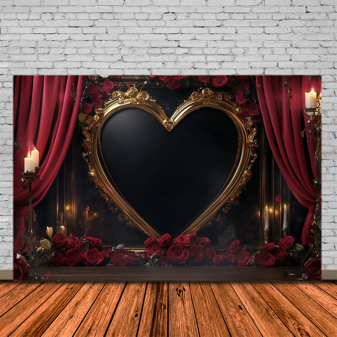 Valentine Heart Backdrop Vintage Love Heart Frame Valentines Backdrop UK MRR11-117