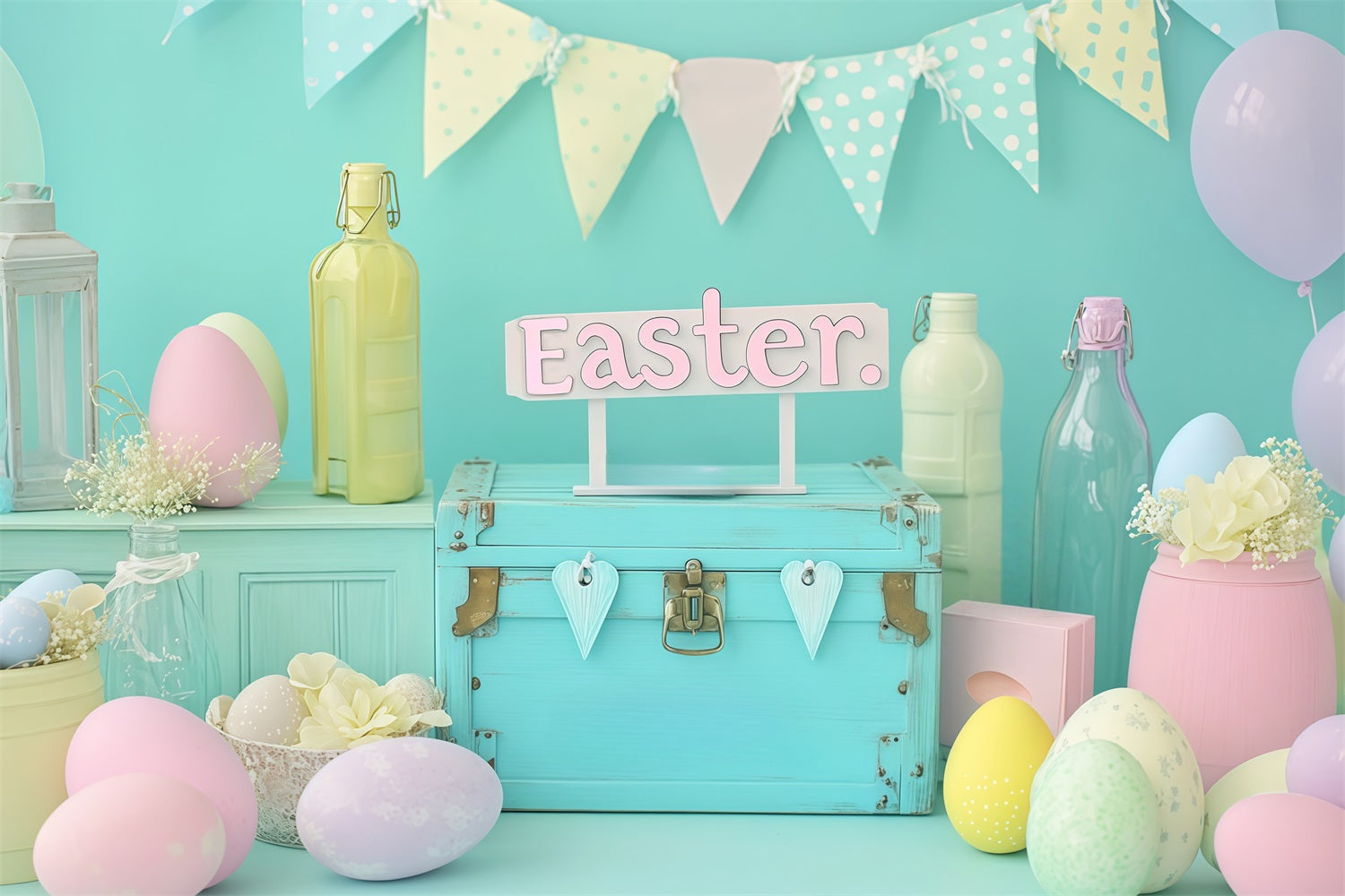 Easter Backdrop Pastel Props Display Easter Photo Backdrop UK MRR11-71