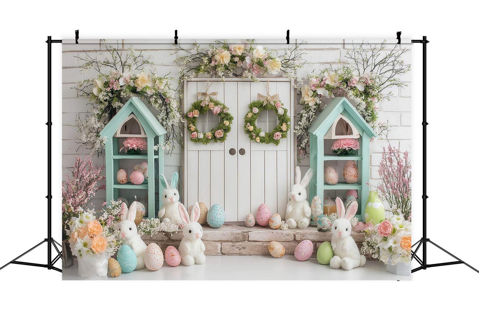 Easter Photo Backdrop Ideas Spring Cottage Bunny Bunny Backdrop UK MRR11-81