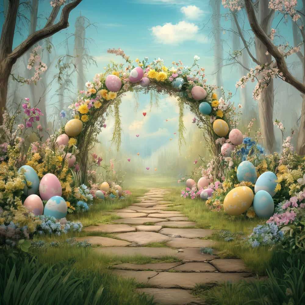 Easter Photo Backdrop Forest Tent Bunny Setup Easter Backdrop Ideas UK MRR11-84