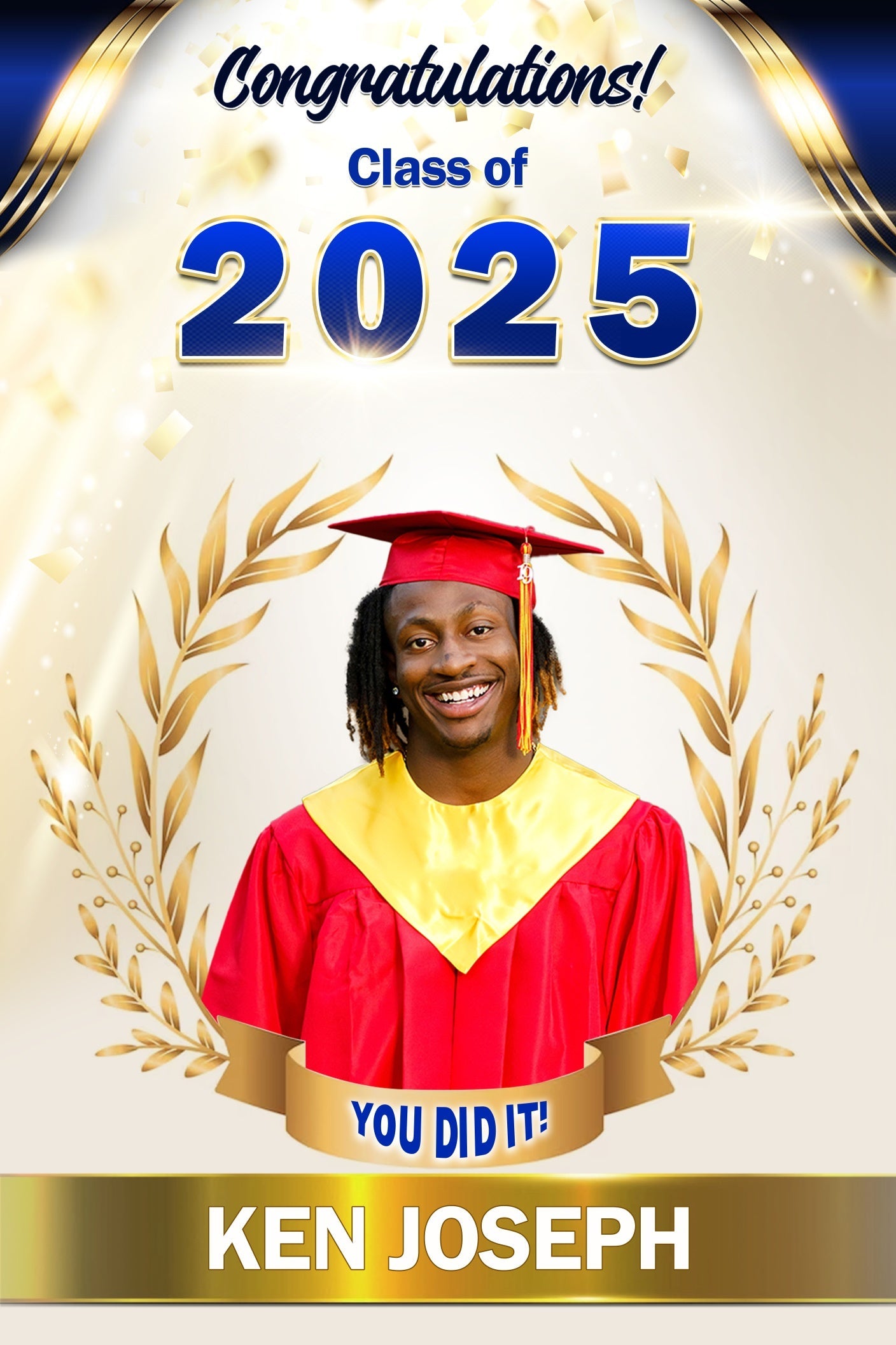 Custom Graduation Backdrops Sparkling White Graduation Party Backdrop UK MRR4-31