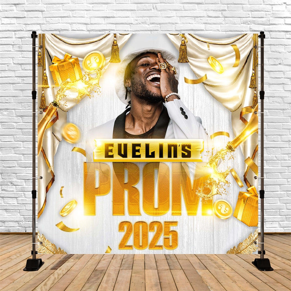 Prom Backdrops  Luxury Curtain Personalized Graduation Party Backdrop UK MRR5-27