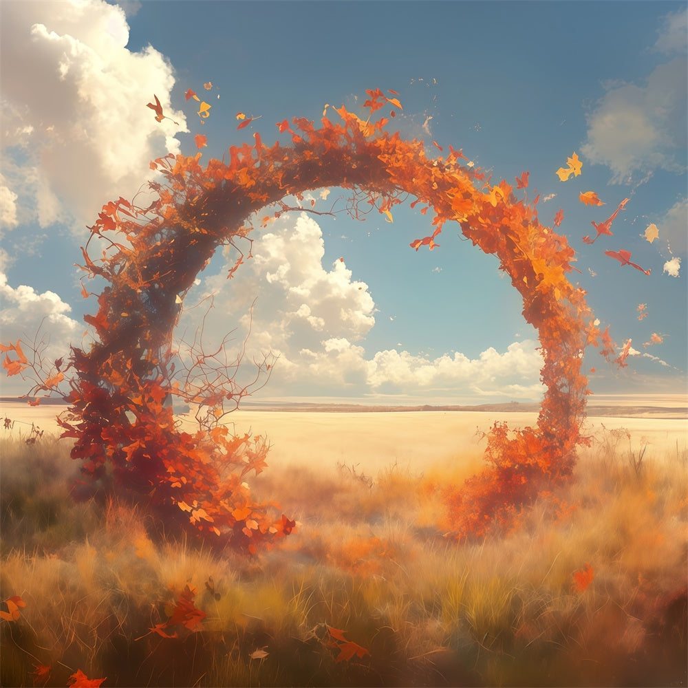 Fall Photoshoot Backdrop Dreamy Meadow Arch Backdrop UK MRR7-117