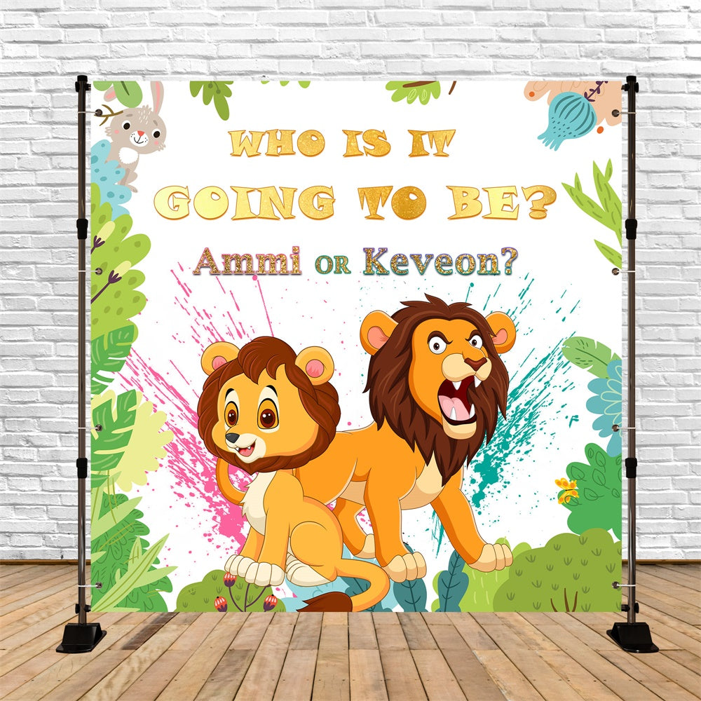 Backdrops For Baby Shower Jungle Baby Mystery Customized Backdrop UK MRR7-12