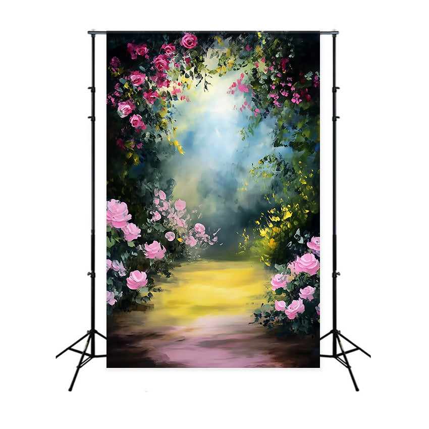 Artistic Backdrop Secret Bloom Trail Fabric Backdrops UK MRR7-206