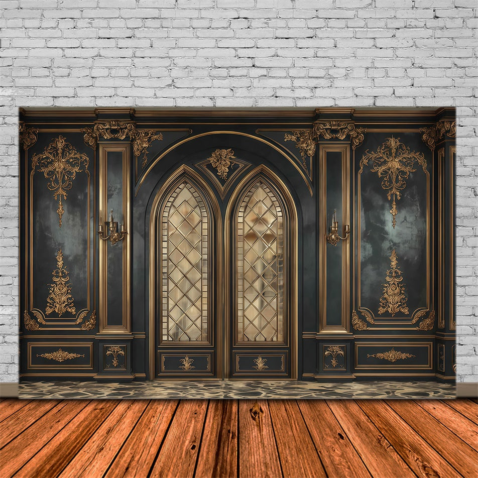 Victorian Backdrop Palace Entrance Vintage Photo Backdrop UK MRR7-212