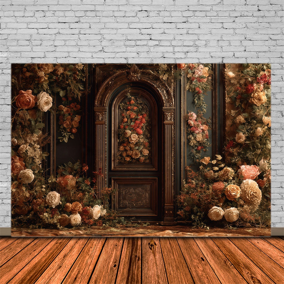 Antique Photo Backdrop Regal Arch Bloom Vintage Backdrop UK MRR7-223