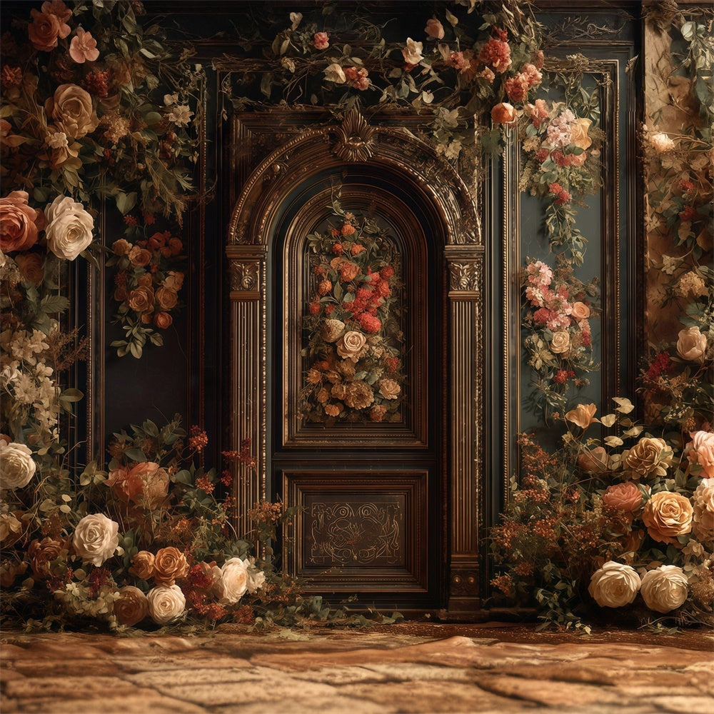 Antique Photo Backdrop Regal Arch Bloom Vintage Backdrop UK MRR7-223