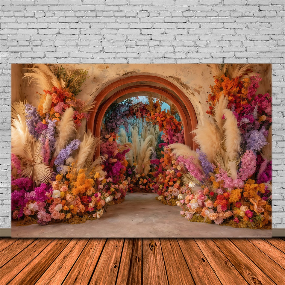 Bohemian Backdrop Sunset Carnival Bloom Backdrop UK MRR7-246