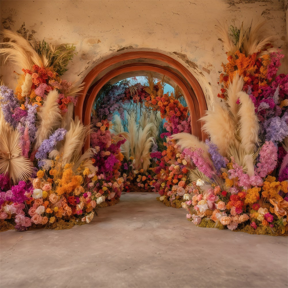 Bohemian Backdrop Sunset Carnival Bloom Backdrop UK MRR7-246
