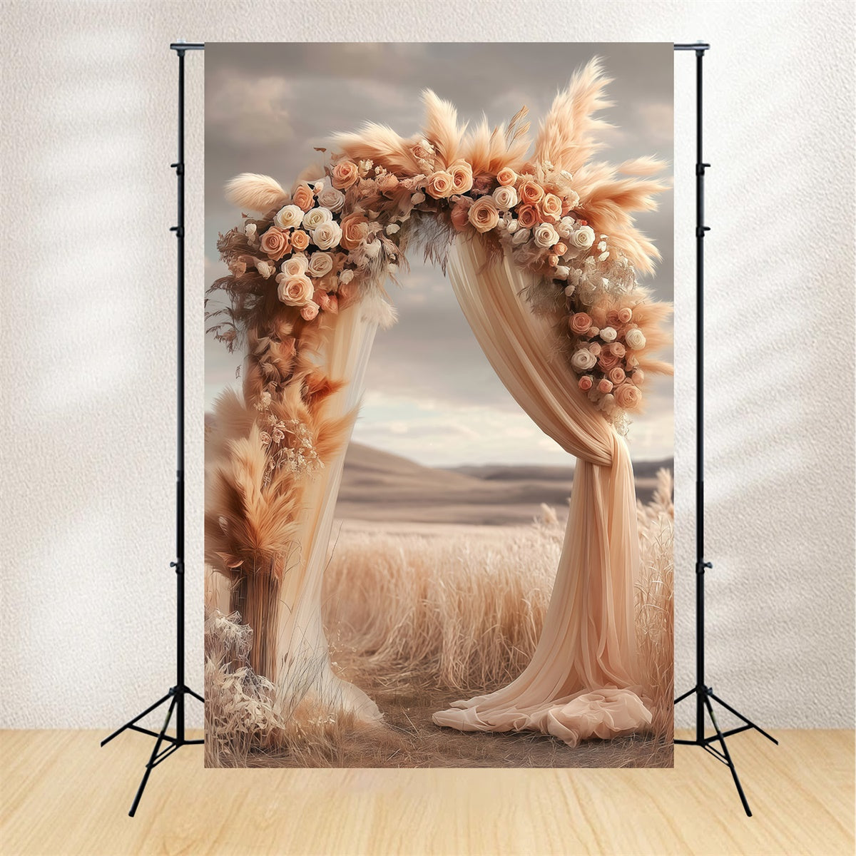 Bohemian Backdrops Rustic Field Ceremony Backdrop UK MRR7-276