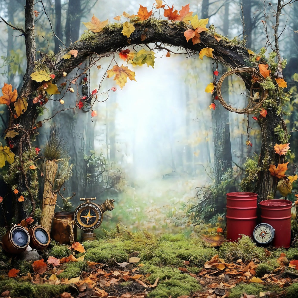 Forest Photo Backdrop Rustic Autumn Path Backdrop UK MRR7-95