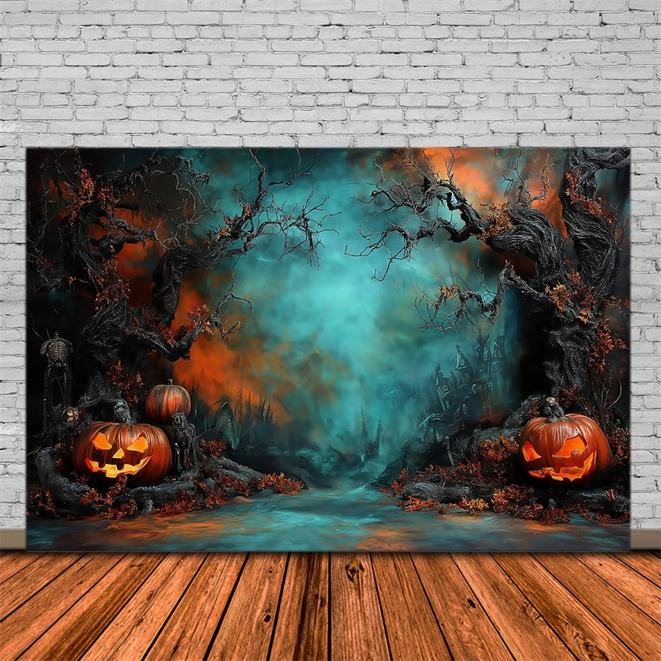 Halloween Wall Backdrop Spooky Forest Halloween Photo Backdrop UK MRR8-2