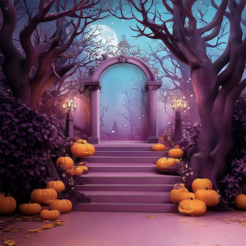 Halloween Backdrops Fantasy Forest Mystery Arch Halloween Backdrop UK MRR8-35