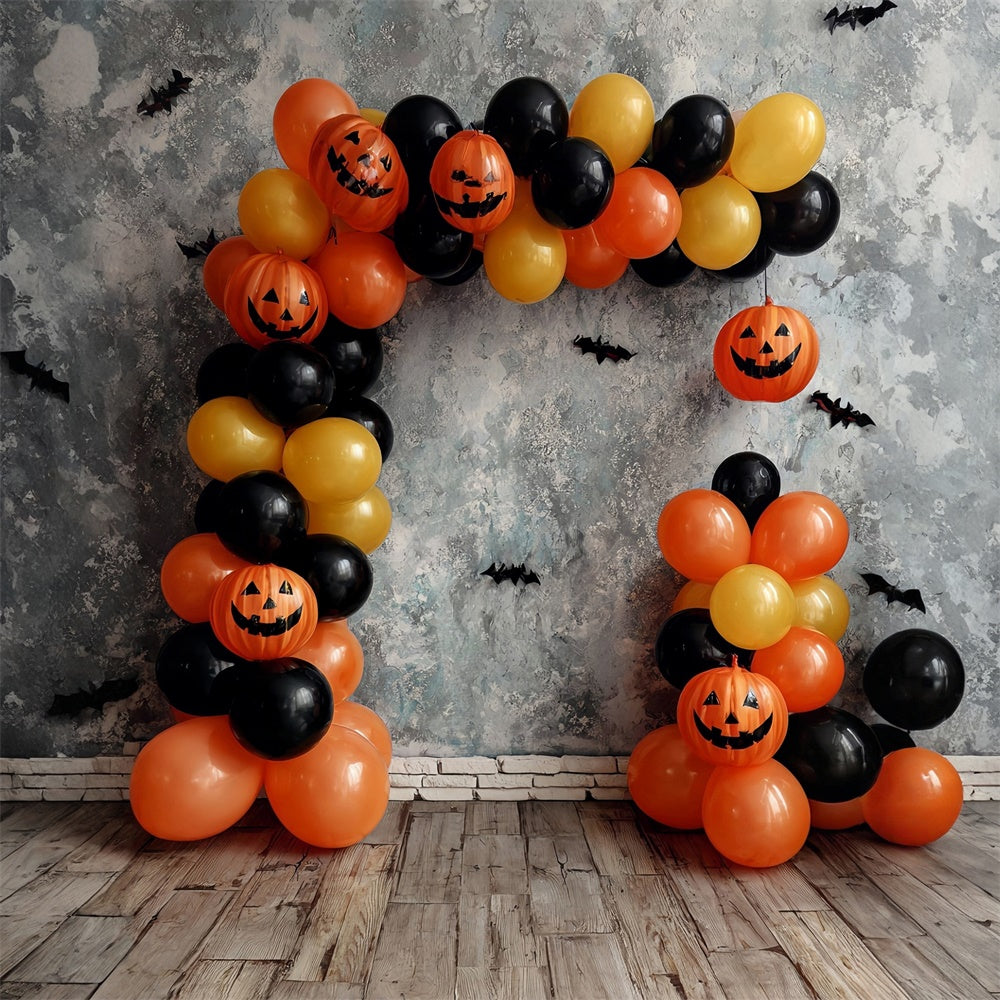 Halloween Photography Backdrop Pumpkin Balloon Bat Halloween Backdrop UK MRR8-37