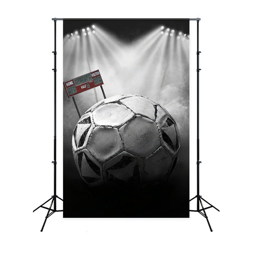 Football Backdrop Soccer Ball Stadium Lights Sports Backdrop UK MRR9-27