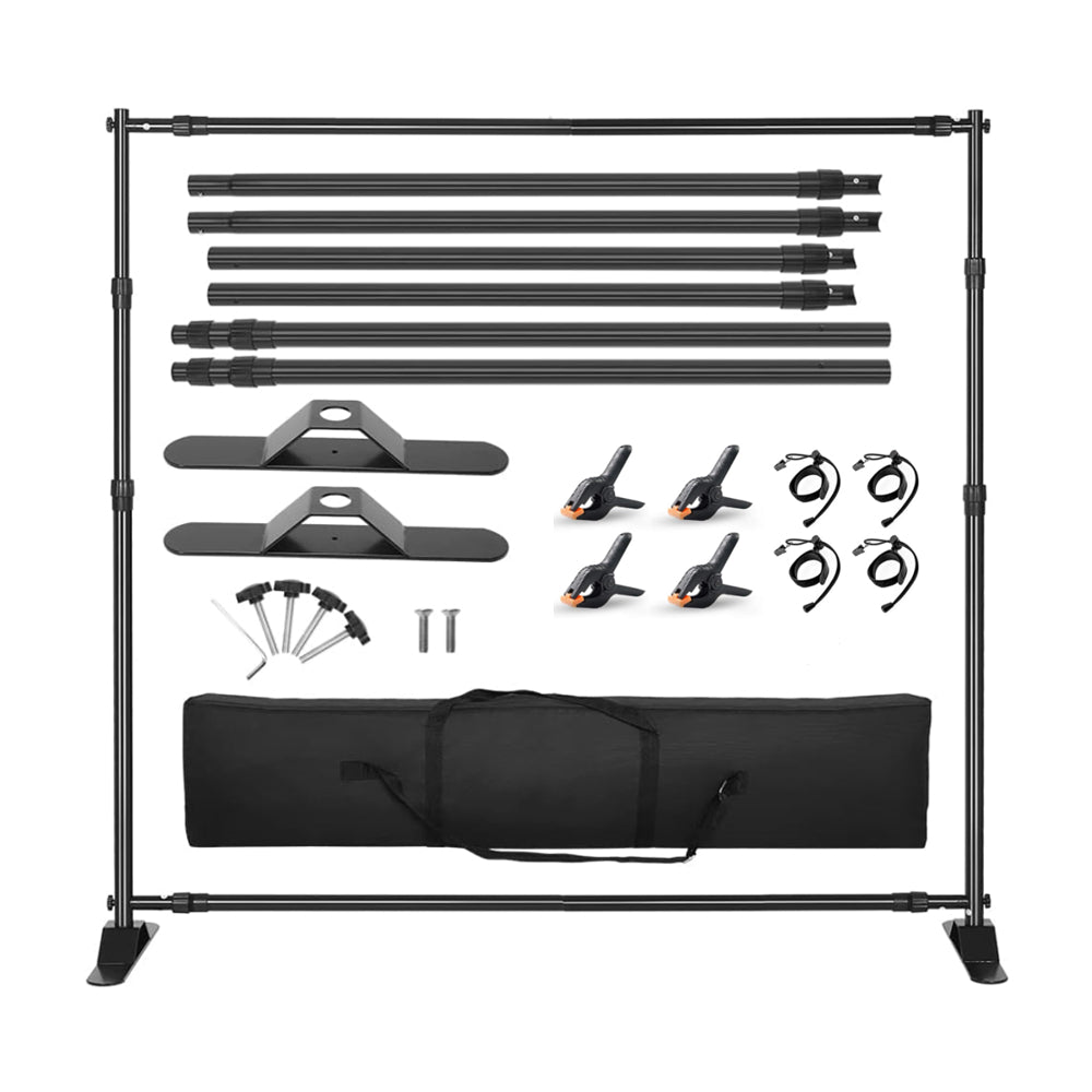 Adjustable Heavy Duty Backdrop Stand Kit Background Banner Stand UK PR16
