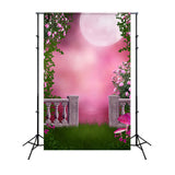 Fantasy Rose Petunia Garden Full Moon Backdrop RR3-02