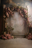 DBackdrop Classic Rose Decorative Arched Door Frame Vintage Wall Backdrop RR4-05