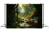 DBackdrop Mystic Forest Clear Stream Adventure Backdrop RR4-44