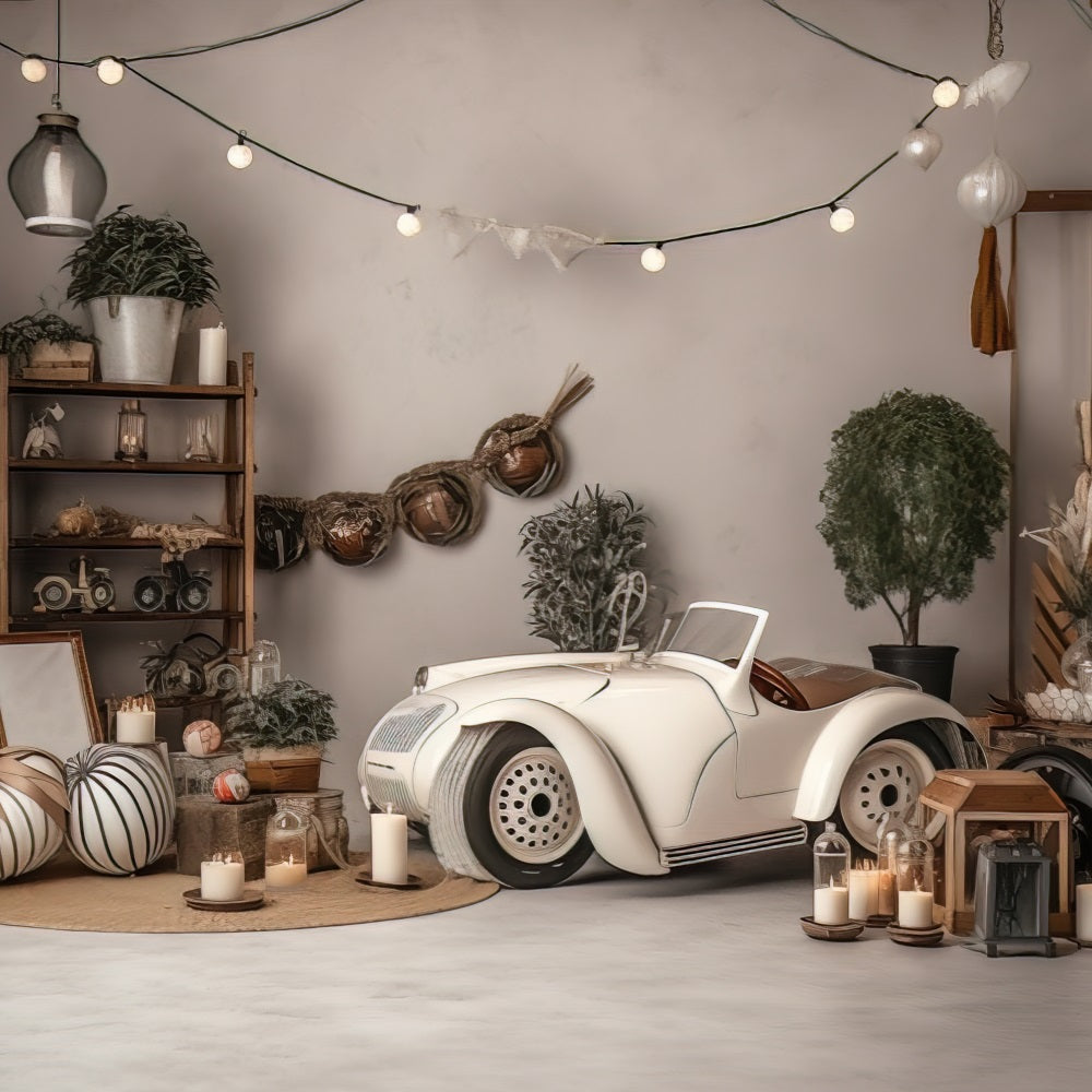 Vintage Cream Convertible Ins Style Childish Backdrop RR5-6