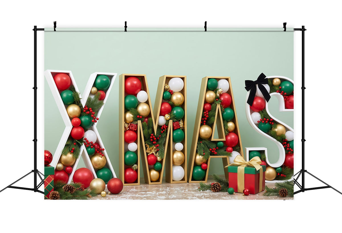 Vintage Christmas Photo Backdrop Ornament Letter Gift Display Xmas Photo Backdrops UK RR610-23