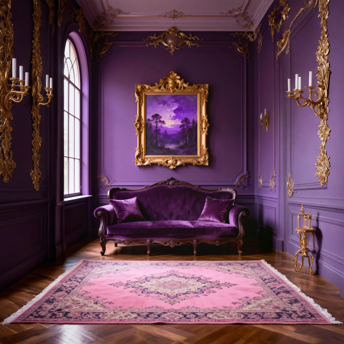 Backdrops For Boudoir Photography Royal Amethyst Velvet Lounge Retro Backdrop UK RR62-71