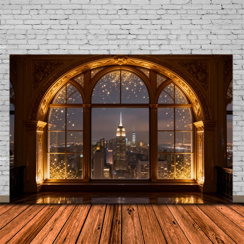 Backdrops for Boudoir Gilded Arched City Glow Boudoir Photo Backdrops UK RR62-82