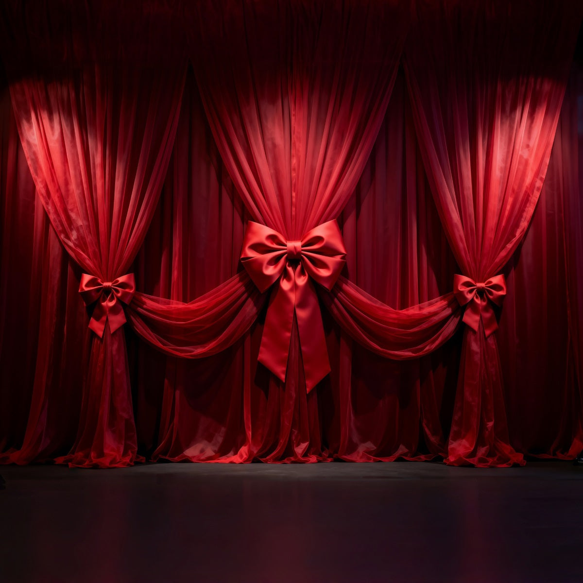 Boudoir Photography Backdrops Crimson Velvet Bowed Drapery Classic Photo Backdrop UK RR62-91