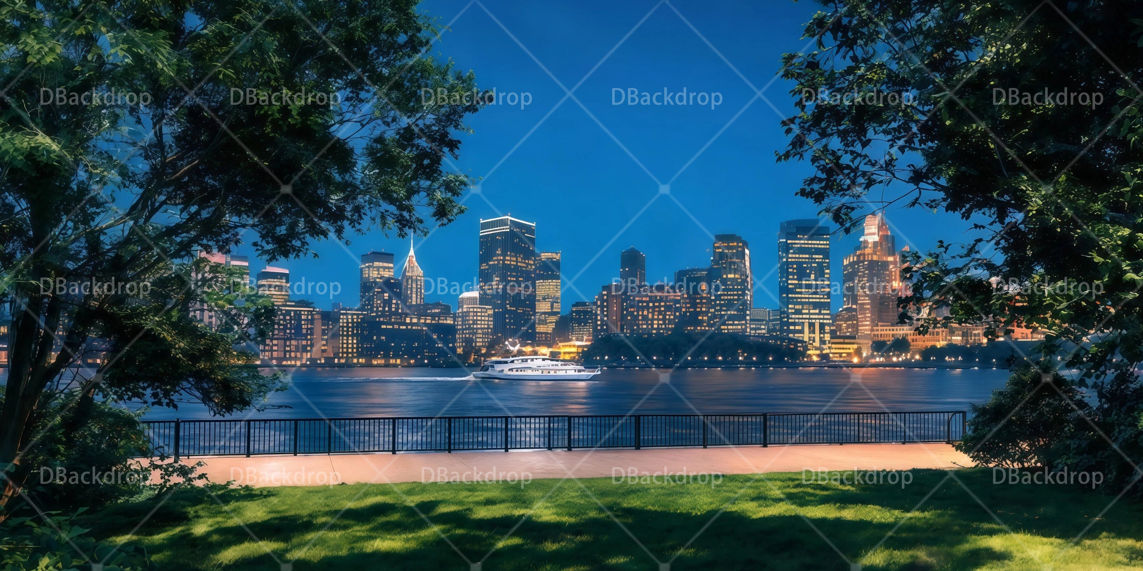 Movie Theater Backdrop Park NYC Skyline Stage Backdrop Ideas UK RR65-T31