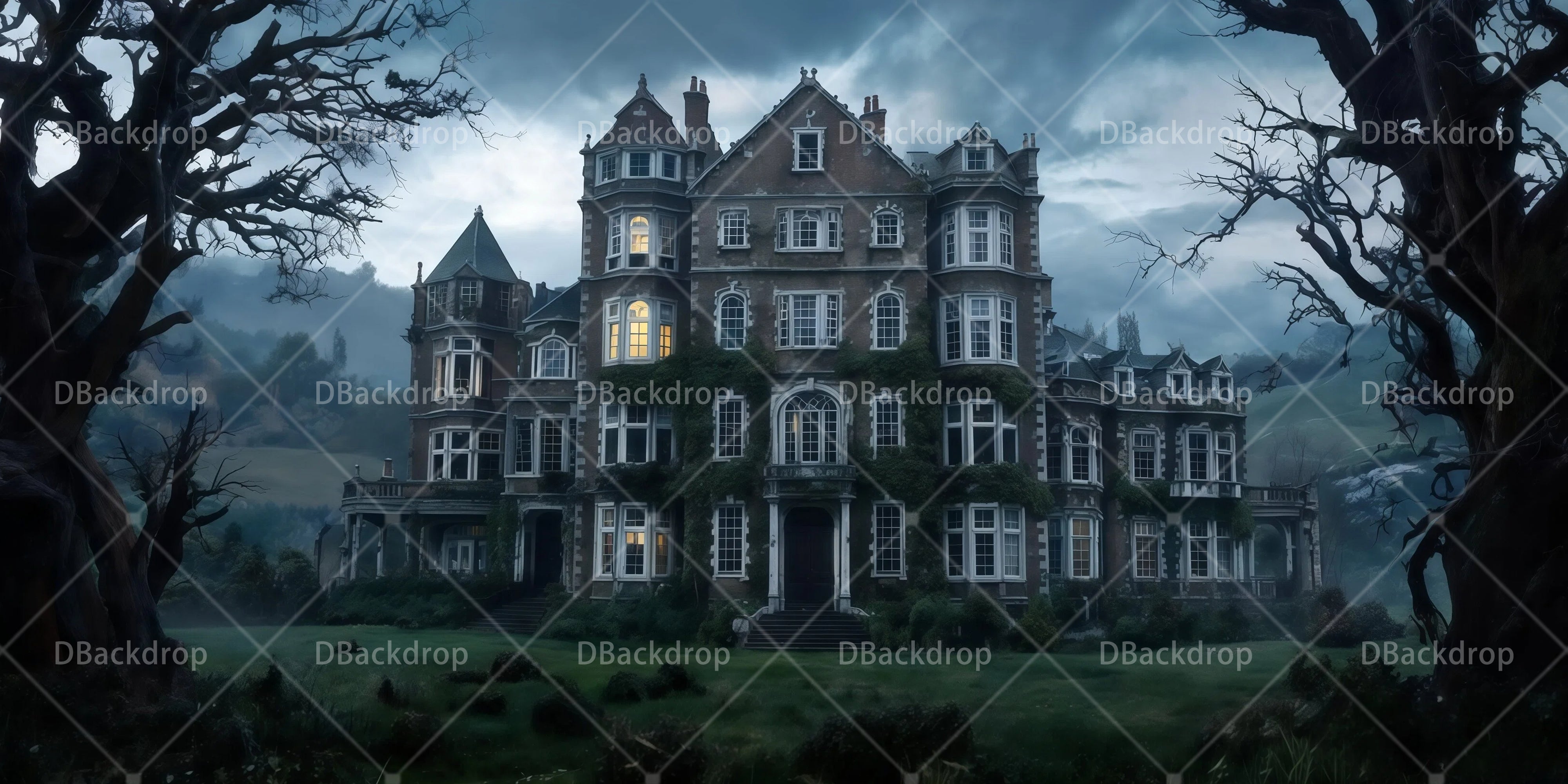 Backdrop For Theater Play Old School Building Stage Backdrops UK RR65-T48
