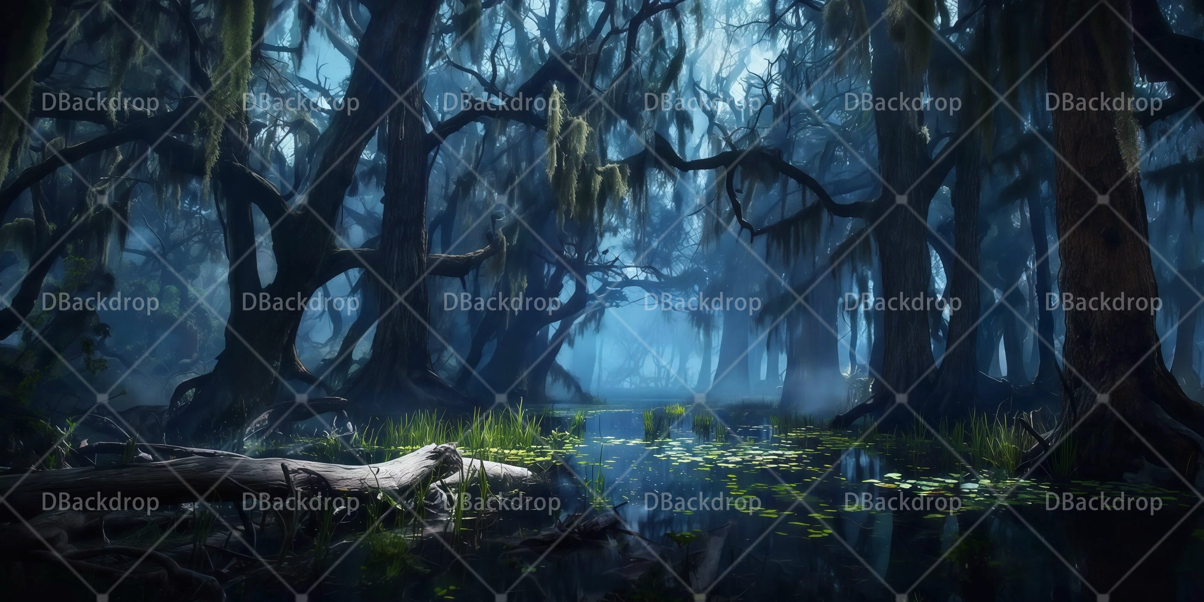 Stage Backdrops Lake at Night Scenery Backdrops For Theater UK RR65-T56