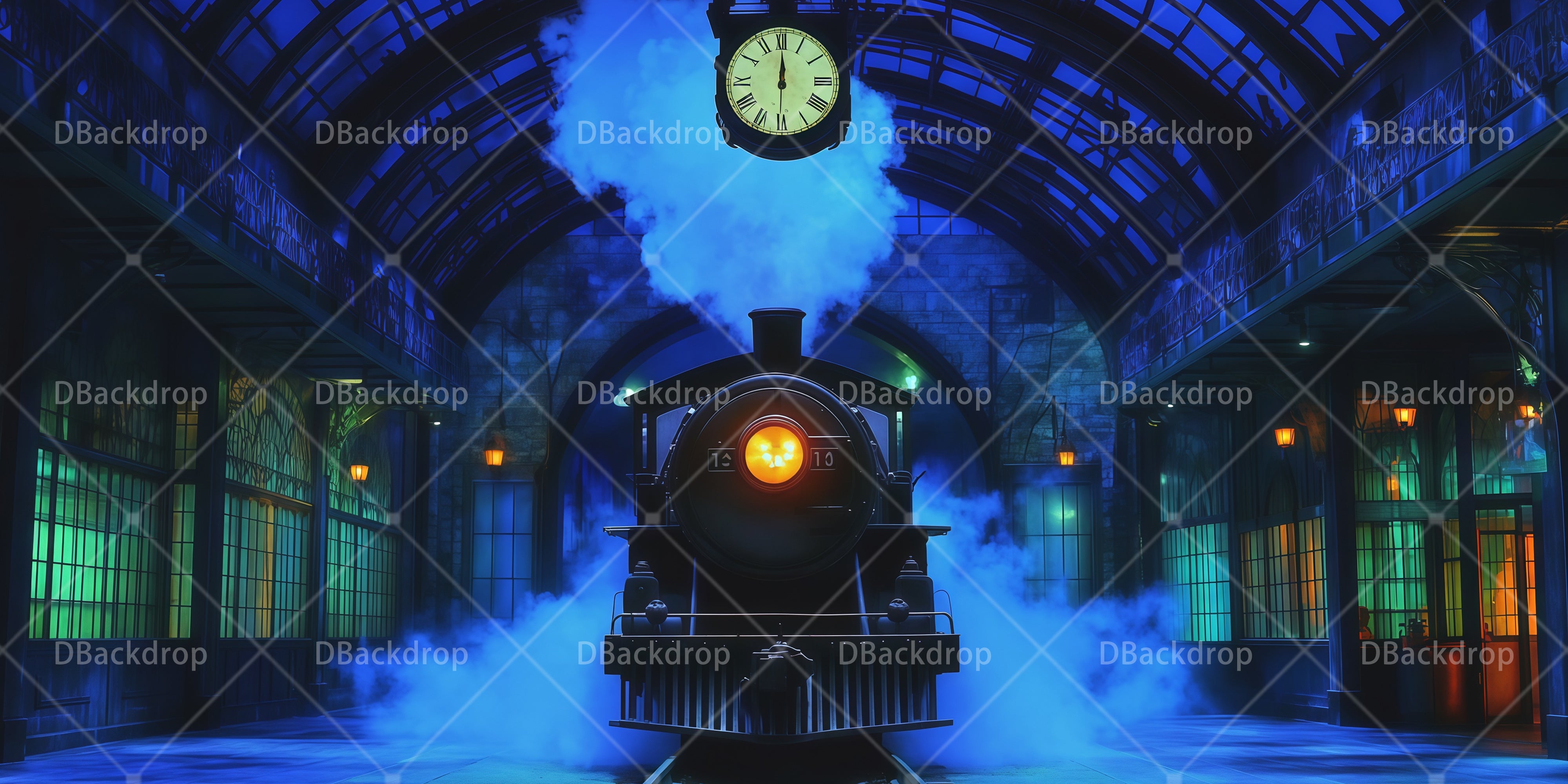 Theater Backdrops For Sale Railway Station Stage Backdrop UK RR66-T39