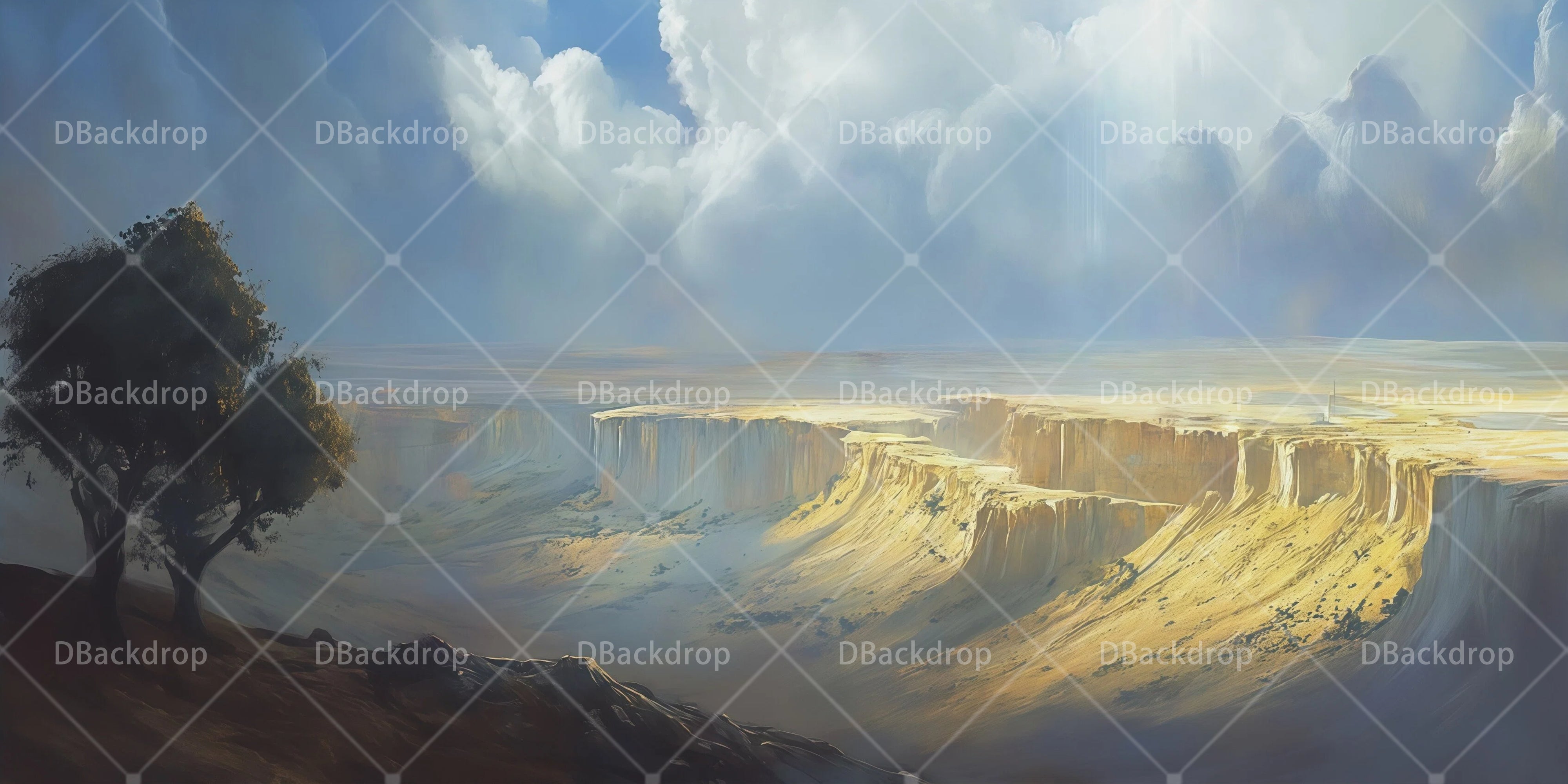 Performance Backdrop Mountain Flood City School UK Play Backdrops RR66-T87