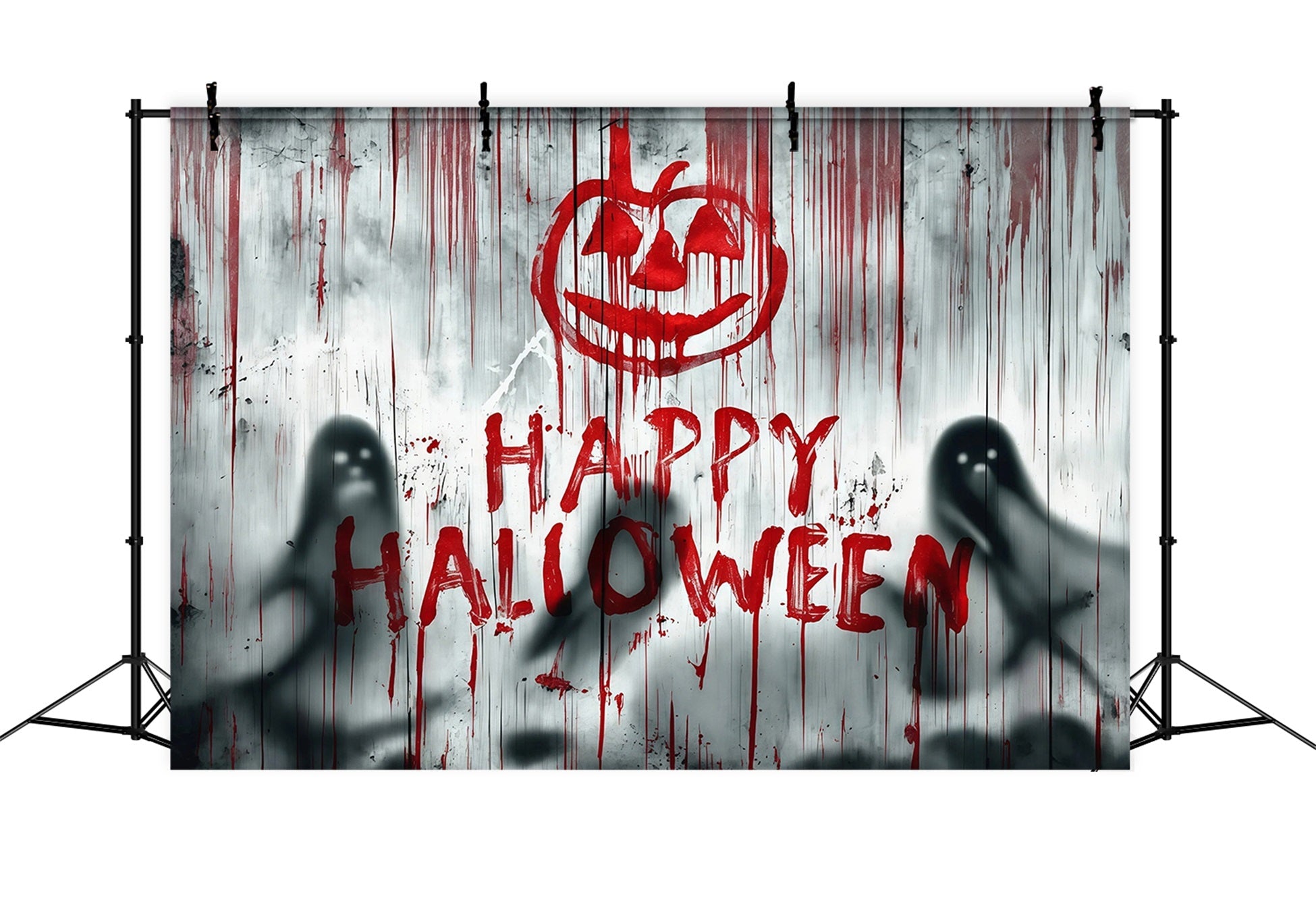 Halloween Bloody Backdrop Bloody Ghost Wall Shadows Halloween Backdrops UK RR67-52