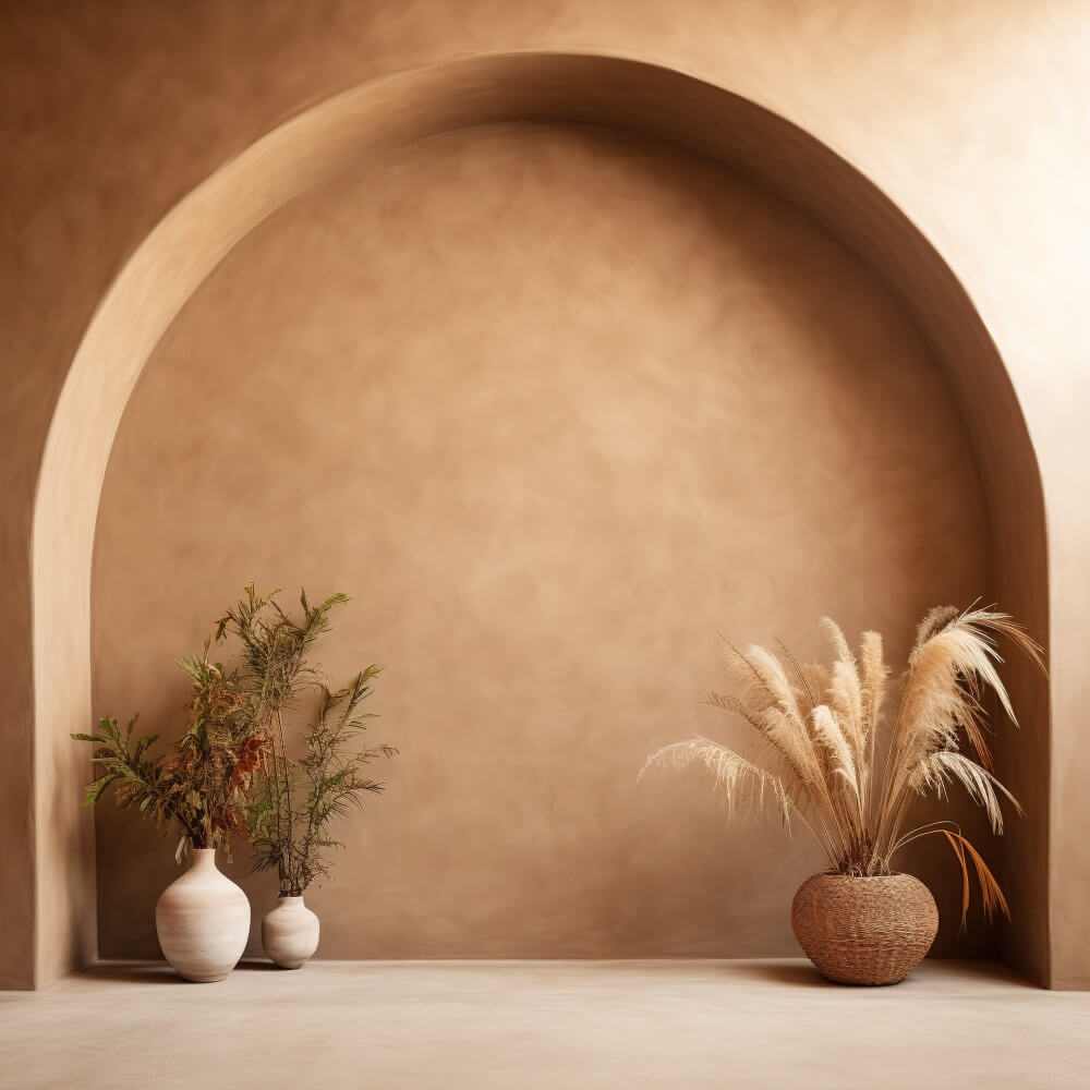 Earthy Arch Boho Photography Backdrop UK RR7-20