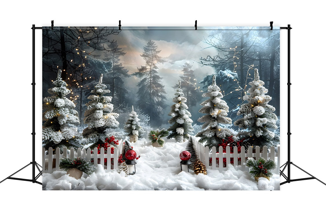 Christmas Winter Forest Wonderland Backdrop UK RR7-706