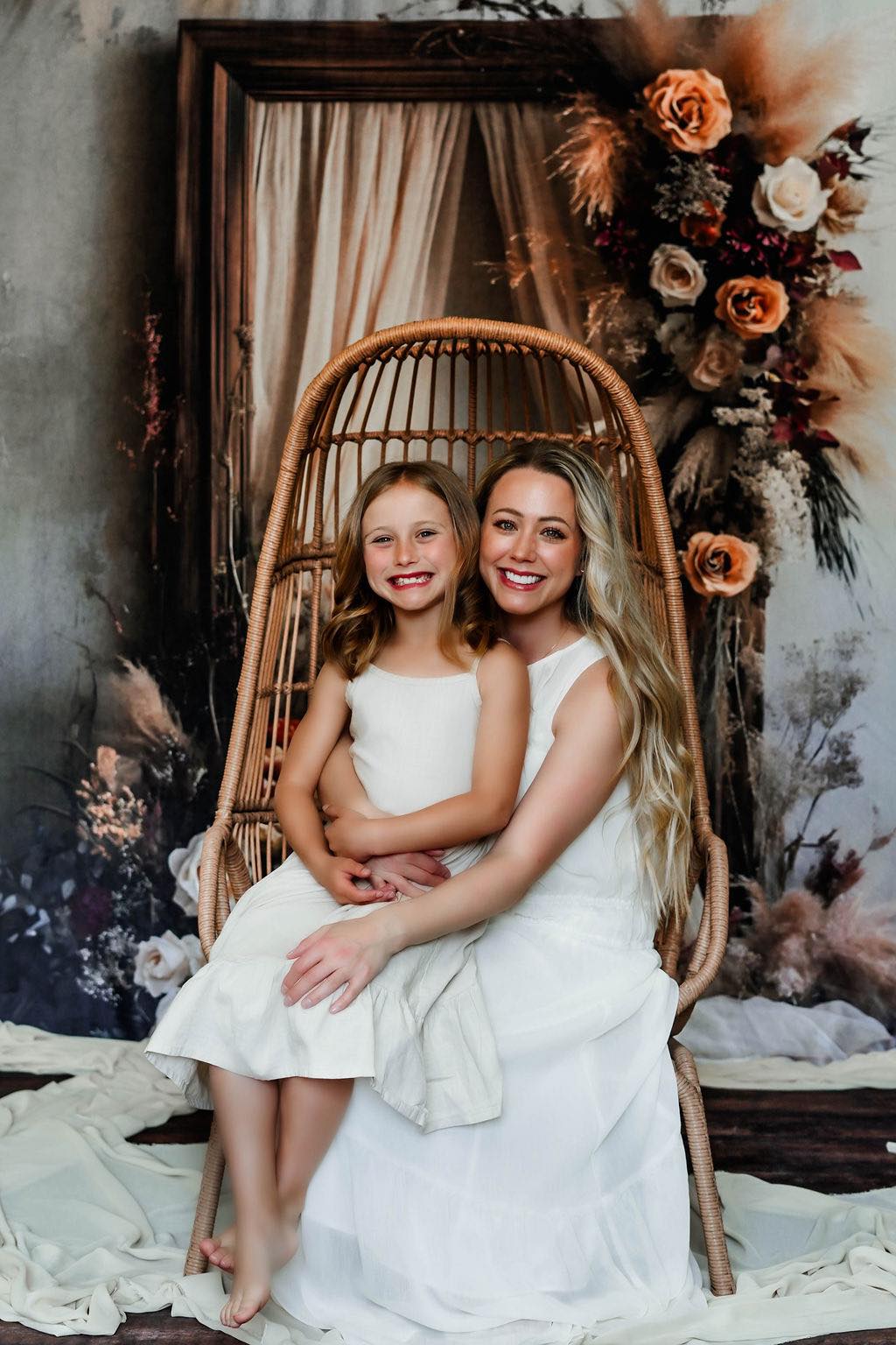 Lush Bohemian Flora Wooden Frame Backdrop UK RR8-520