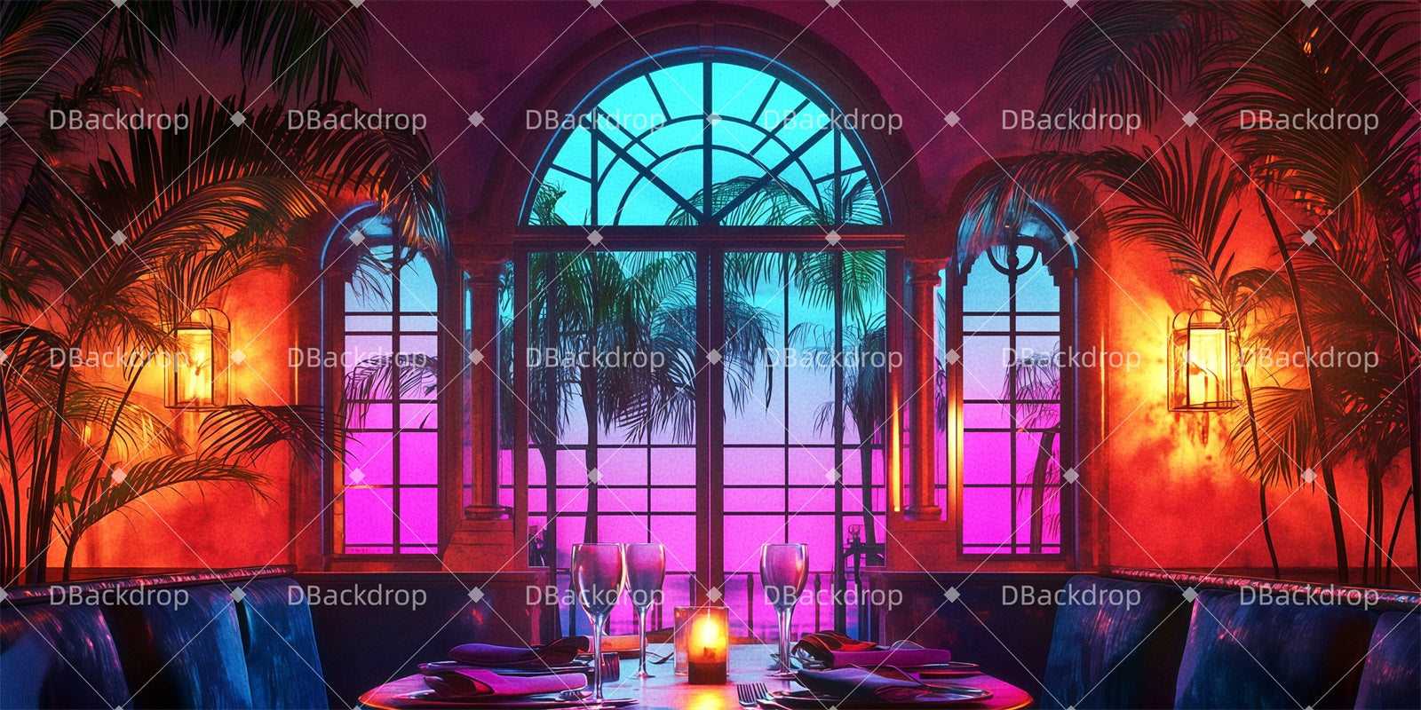 Theater Stage Backdrop Havana Café Movie Theater Backdrop UK TWW511-T71