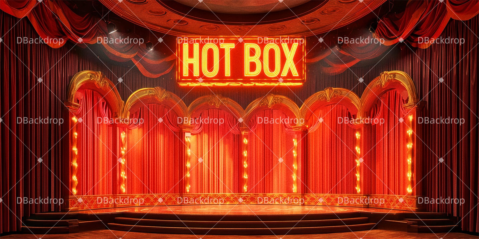 Broadway Stage Backdrops The Hot Box Club Performance Backdrops UK TWW511-T72
