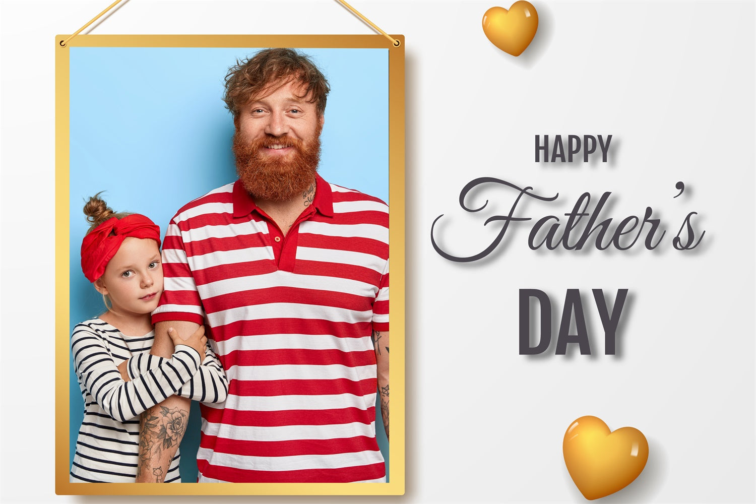 Father's Day Backdrop Stylish Hanging Frame Customized Backdrop UK TWW4-84