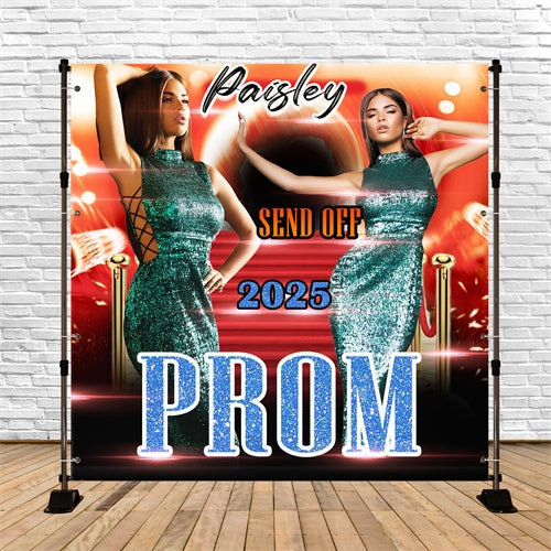 2025 Graduation Backdrop Red Carpet Personalized Party Graduation Backdrop UK TWW5-34