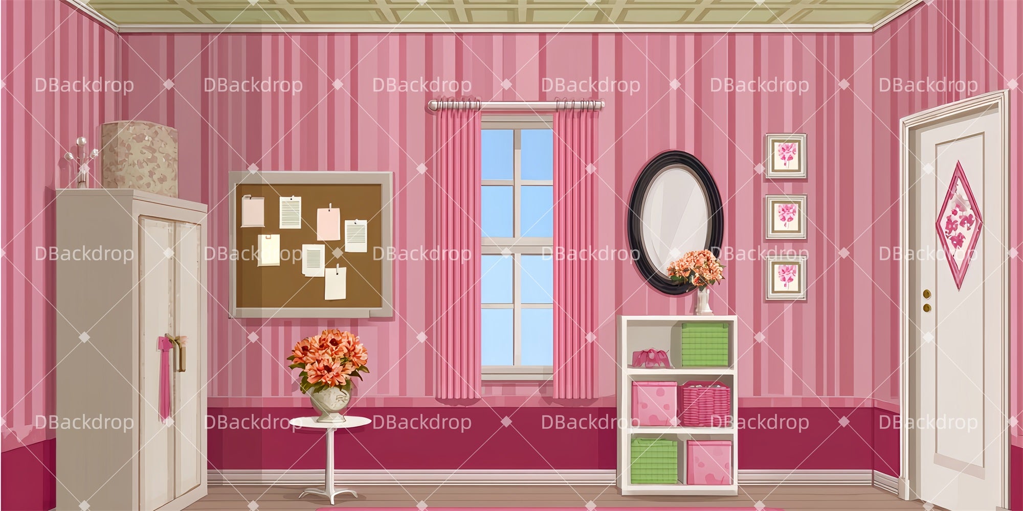 Theater Backdrop Elle's Dorm Professional Stage Backdrops UK TWW510-T21