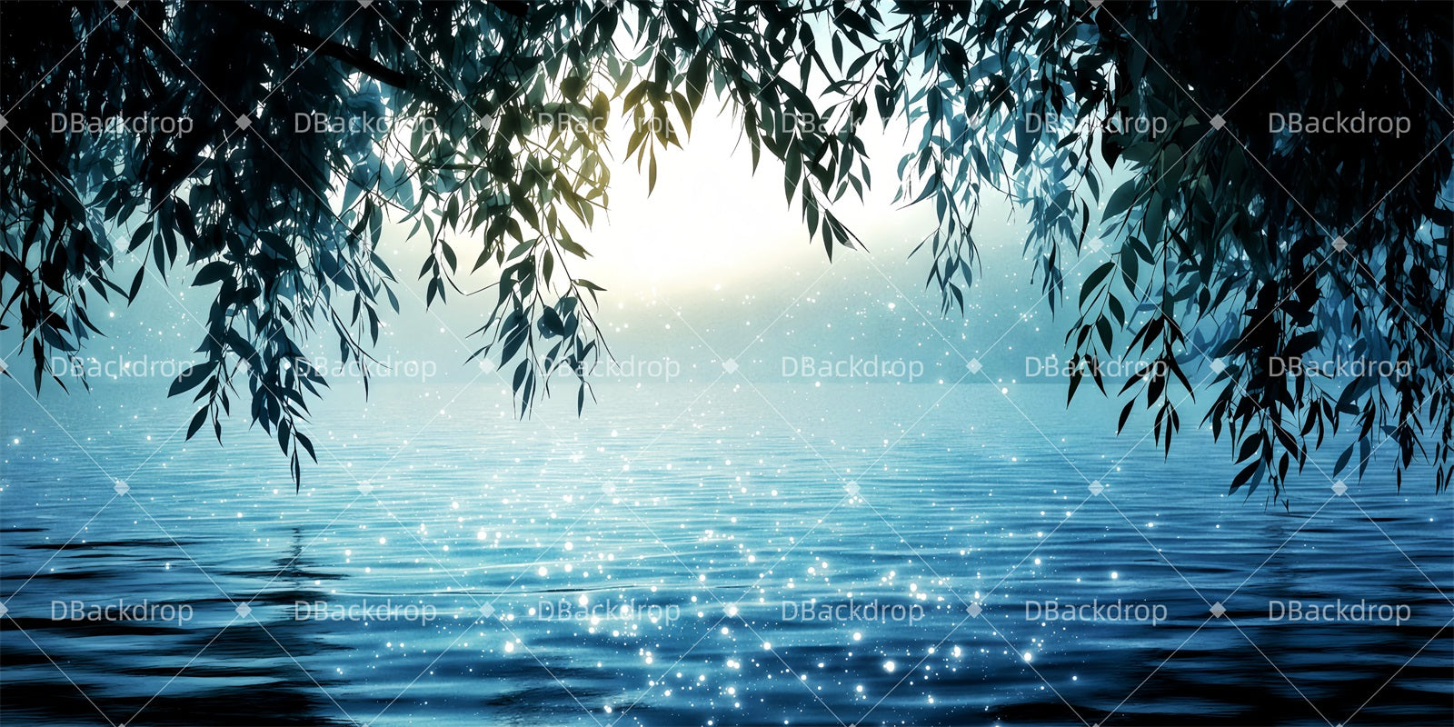 Stage Scenery Backdrops Enchanted Lagoon Theater Backdrop UK TWW511-T108