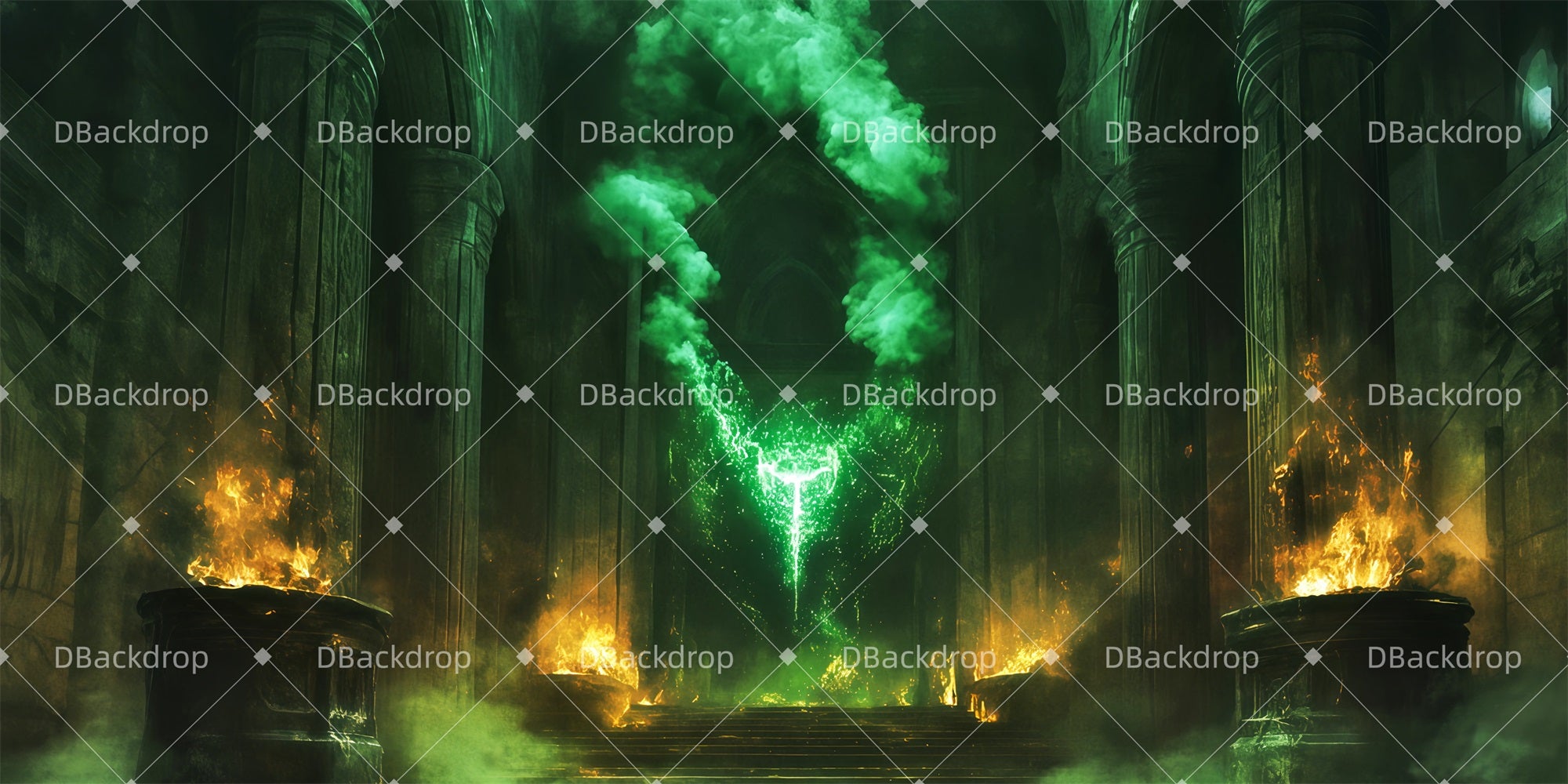 Professional Stage Backdrops Wizard's Chamber Scenic Backdrops UK TWW511-T130