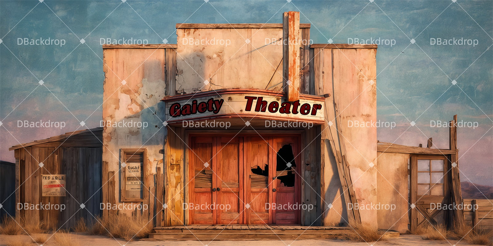 Theater Backdrop The Gaiety Theater Exterior Stage Backdrop UK TWW511-T47