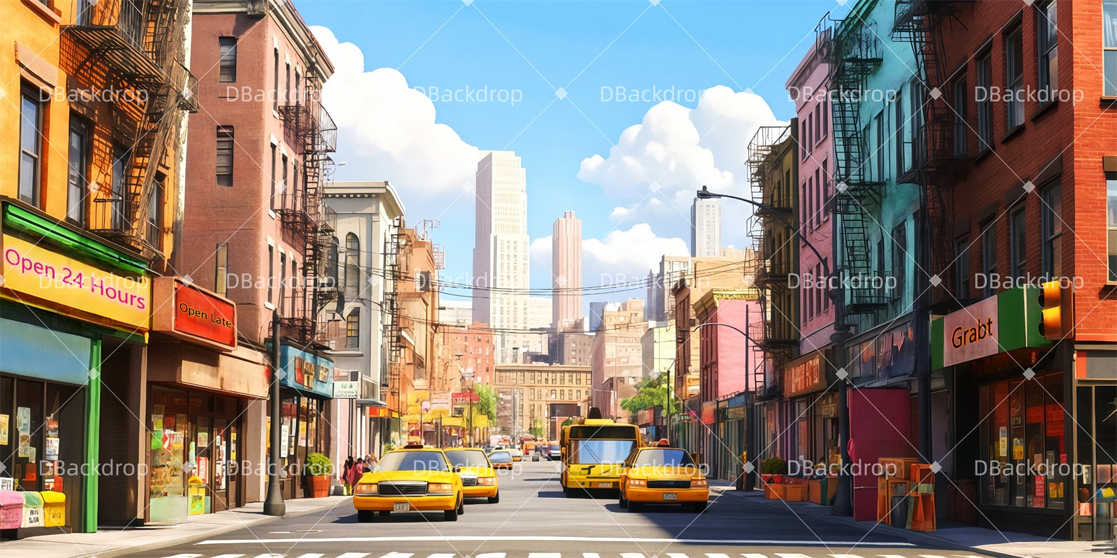 Movie Theater Backdrop Washington Heights Professional Stage Backdrops UK TWW511-T82